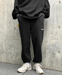 【Snap club】裏起毛ワンポイント刺繍ロゴ  スウェットパンツ