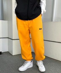 【Snap club】裏起毛ワンポイント刺繍ロゴ スウェットパンツ