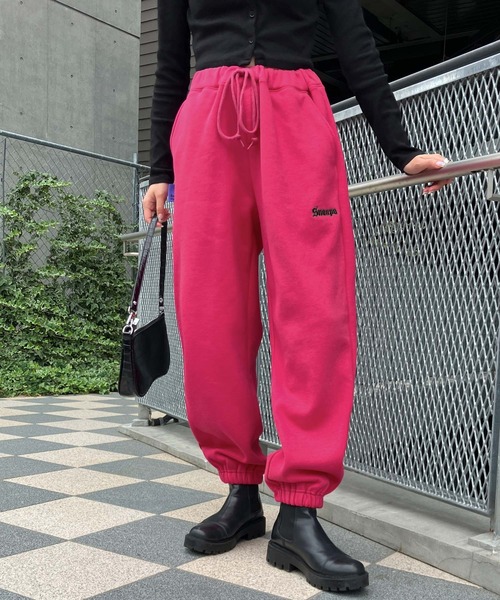 Snap club（スナップクラブ）の「【Snap club】裏起毛ワンポイント刺繍ロゴ  スウェットパンツ（スウェットパンツ・メンズ・ライトブルー/ブラック/オートミール/ネイビー/グリーン系その他/オレンジ/ダークベージュ/パープル系/グレー系/ブルー系/イエロー系/ピンク系/ブラック系/グリーン系・FREE）」の13枚目の写真