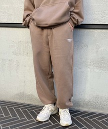 【Snap club】裏起毛ワンポイント刺繍ロゴ スウェットパンツ