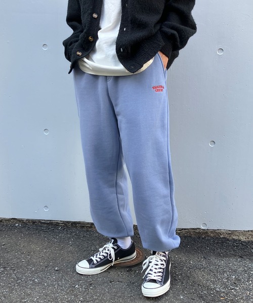 Snap club（スナップクラブ）の「【Snap club】裏起毛ワンポイント刺繍ロゴ  スウェットパンツ（スウェットパンツ・メンズ・ライトブルー/ブラック/オートミール/ネイビー/グリーン系その他/オレンジ/ダークベージュ/パープル系/グレー系/ブルー系/イエロー系/ピンク系/ブラック系/グリーン系・FREE）」の8枚目の写真