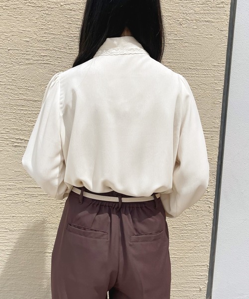 apres jour（アプレジュール）の「レースボウタイブラウス【ZOZOTOWN限定アイテム】（シャツ/ブラウス・レディース・ブラック/オフホワイト/アイボリー・X-LARGE/フリー）」の20枚目の写真