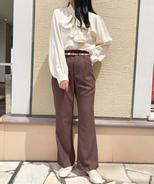 apres jour（アプレジュール）の「レースボウタイブラウス【ZOZOTOWN限定アイテム】（シャツ/ブラウス・レディース・ブラック/オフホワイト/アイボリー・X-LARGE/フリー）」の13枚目の写真
