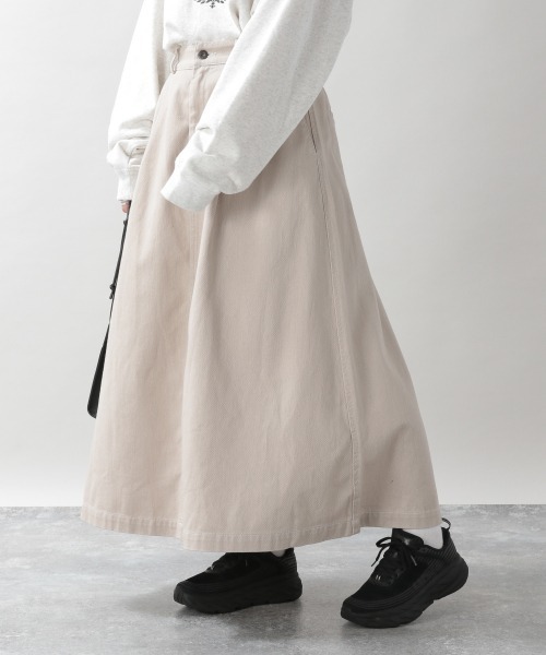 Dickies（ディッキーズ）の「【Dickies/ディッキーズ】チノフレアスカート/949726（スカート・レディース・ベージュ/オフホワイト/グリーン・FREE）」の13枚目の写真