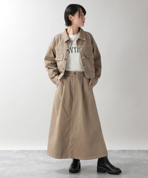 Dickies（ディッキーズ）の「【Dickies/ディッキーズ】チノフレアスカート/949726（スカート・レディース・ベージュ/オフホワイト/グリーン・FREE）」の10枚目の写真