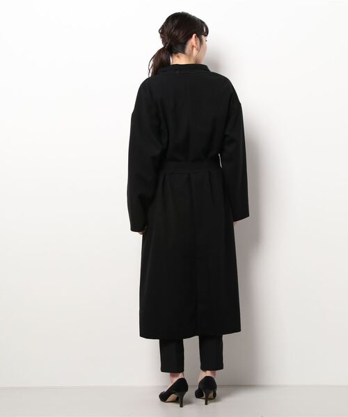 NICOLE white（ニコルホワイト）の「ボタンレス カットメルトンコート（その他アウター・レディース・ブラック/ブラウン/アイボリー/モカ・FREE）」の6枚目の写真