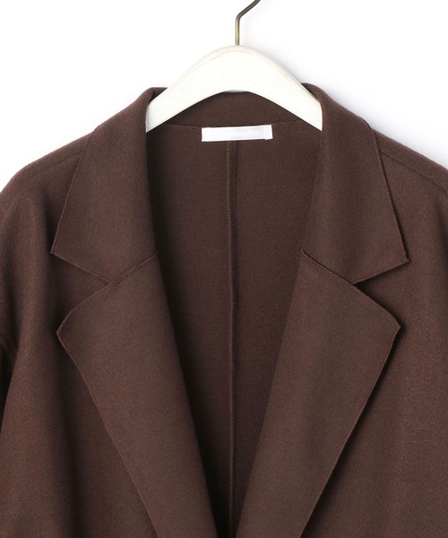 NICOLE white（ニコルホワイト）の「ボタンレス カットメルトンコート（その他アウター・レディース・ブラック/ブラウン/アイボリー/モカ・FREE）」の22枚目の写真