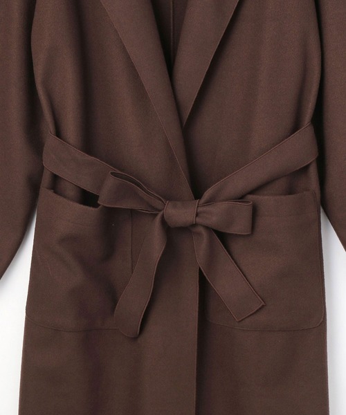 NICOLE white（ニコルホワイト）の「ボタンレス カットメルトンコート（その他アウター・レディース・ブラック/ブラウン/アイボリー/モカ・FREE）」の20枚目の写真