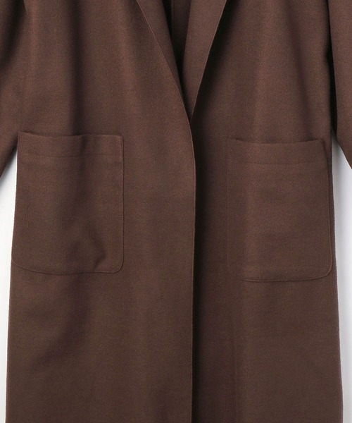 NICOLE white（ニコルホワイト）の「ボタンレス カットメルトンコート（その他アウター・レディース・ブラック/ブラウン/アイボリー/モカ・FREE）」の19枚目の写真