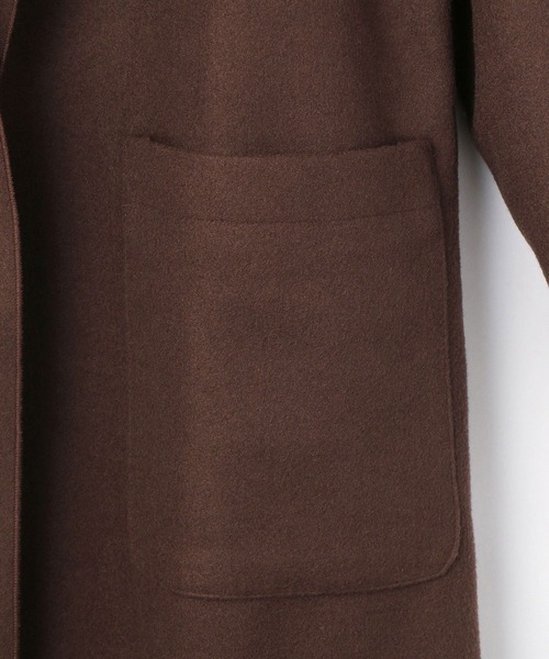 NICOLE white（ニコルホワイト）の「ボタンレス カットメルトンコート（その他アウター・レディース・ブラック/ブラウン/アイボリー/モカ・FREE）」の17枚目の写真