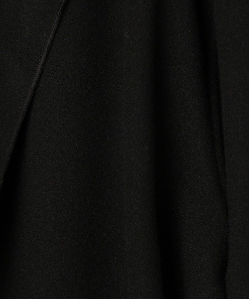 NICOLE white（ニコルホワイト）の「ボタンレス カットメルトンコート（その他アウター・レディース・ブラック/ブラウン/アイボリー/モカ・FREE）」の12枚目の写真