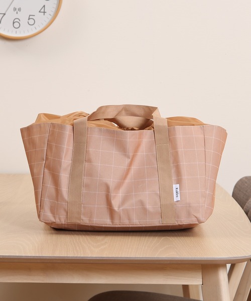 emesuelee(エメスーリー)の「レジかご用バッグ エコバッグ 大容量 便利 使いやすい(エコバッグ/サブバッグ・レディース・B/グリーン/グレー/ベージュ/A/ブラック・フリー)」の6枚目の写真