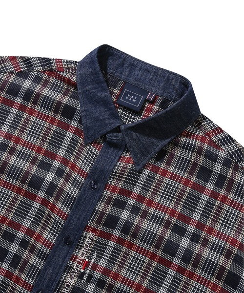 ROMANTIC CROWN(ロマンティッククラウン)の「【ROMANTIC CROWN】DENIM CHECK SHIRT / ロマンティッククラウン デニム チェック シャツ(シャツ/ブラウス・メンズ・グリーン/バーガンディー・SMALL/MEDIUM/LARGE)」の17枚目の写真