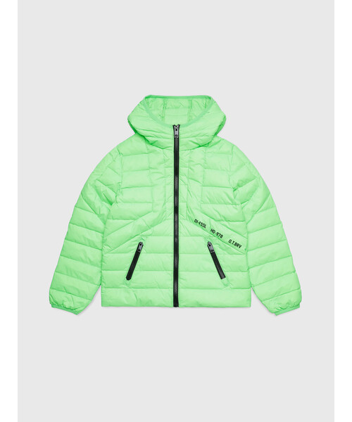 DIESEL（ディーゼル）の「DIESEL KID ジュニア ダウンジャケット リアルダックダウン（ダウンジャケット/コート・キッズ・カーキ/ピンク/パープル/オレンジ/ブラック/ライム・10Y/14Y/6Y/12Y/4Y/8Y）」の4枚目の写真