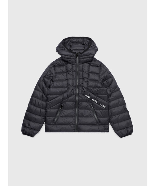 DIESEL（ディーゼル）の「DIESEL KID ジュニア ダウンジャケット リアルダックダウン（ダウンジャケット/コート・キッズ・カーキ/ピンク/パープル/オレンジ/ブラック/ライム・10Y/14Y/6Y/12Y/4Y/8Y）」の2枚目の写真