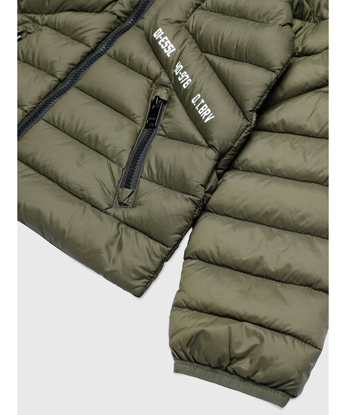 DIESEL（ディーゼル）の「DIESEL KID ジュニア ダウンジャケット リアルダックダウン（ダウンジャケット/コート・キッズ・カーキ/ピンク/パープル/オレンジ/ブラック/ライム・10Y/14Y/6Y/12Y/4Y/8Y）」の8枚目の写真