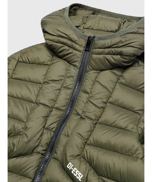 DIESEL（ディーゼル）の「DIESEL KID ジュニア ダウンジャケット リアルダックダウン（ダウンジャケット/コート・キッズ・カーキ/ピンク/パープル/オレンジ/ブラック/ライム・10Y/14Y/6Y/12Y/4Y/8Y）」の20枚目の写真