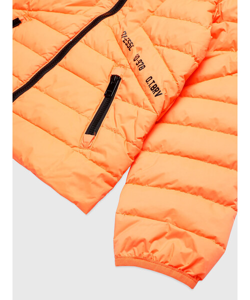 DIESEL（ディーゼル）の「DIESEL KID ジュニア ダウンジャケット リアルダックダウン（ダウンジャケット/コート・キッズ・カーキ/ピンク/パープル/オレンジ/ブラック/ライム・10Y/14Y/6Y/12Y/4Y/8Y）」の7枚目の写真