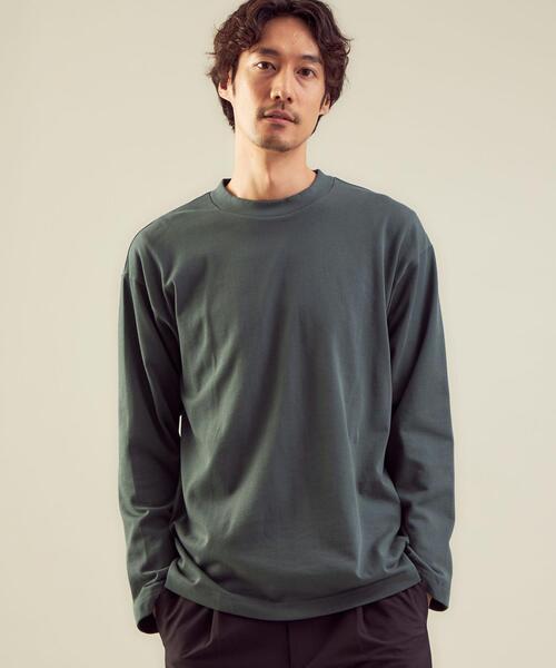 green label relaxing(グリーンレーベルリラクシング)の「<green label relaxing>GIZA クルーネック 長袖 カットソー(Tシャツ/カットソー・メンズ・ブラック/オレンジ系その他/ホワイト/ダークグリーン・S/M/L/XL)」の13枚目の写真