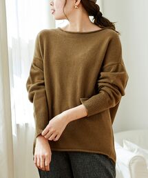 le.coeur blanc | カシミヤウールボートネックニット(ニット/セーター)