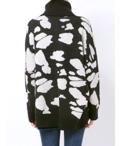 GYDA（ジェイダ）の「COWジャカードハイネック ニットTOPS（ニット/セーター・レディース・ブラック/ブラウン/カーキ・FREE）」の10枚目の写真