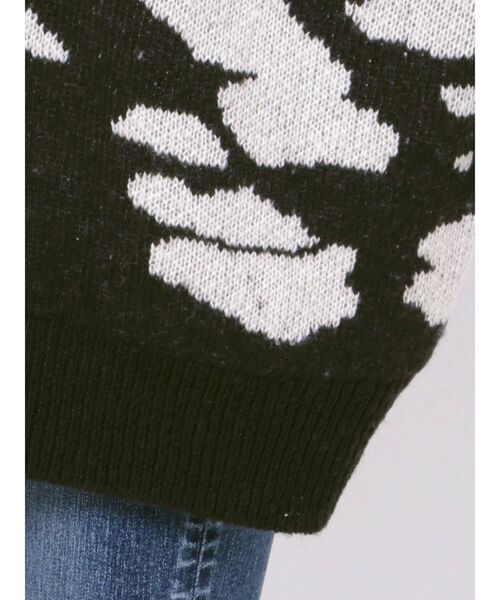 GYDA（ジェイダ）の「COWジャカードハイネック ニットTOPS（ニット/セーター・レディース・ブラック/ブラウン/カーキ・FREE）」の22枚目の写真
