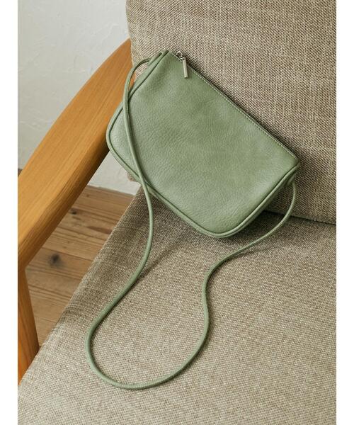 Green Parks(グリーンパークス)の「・ハーフムーンジップショルダーバッグ*(トートバッグ・レディース・モカ/イエロー/ブラック/グリーン・FREE)」の18枚目の写真