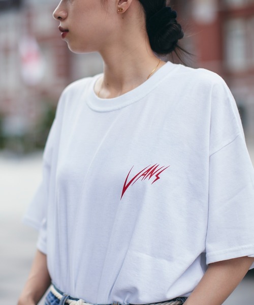 VANS（バンズ）の「HIBARIKUN S/S TEE WHITE 121H1010807（Tシャツ/カットソー・メンズ・ホワイト・XXL/M/XL/L）」の5枚目の写真