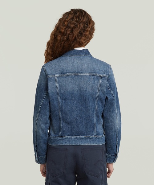 G-STAR（ジースター）の「ARC 3D JACKET/立体裁断スリムデニムジャケット（デニムジャケット・レディース・インディゴブルー・X-SMALL/SMALL/MEDIUM）」の5枚目の写真