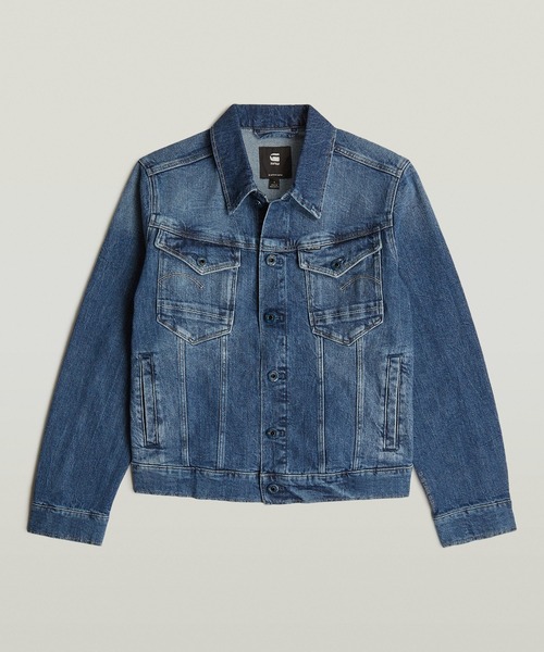 G-STAR（ジースター）の「ARC 3D JACKET/立体裁断スリムデニムジャケット（デニムジャケット・レディース・インディゴブルー・X-SMALL/SMALL/MEDIUM）」の4枚目の写真