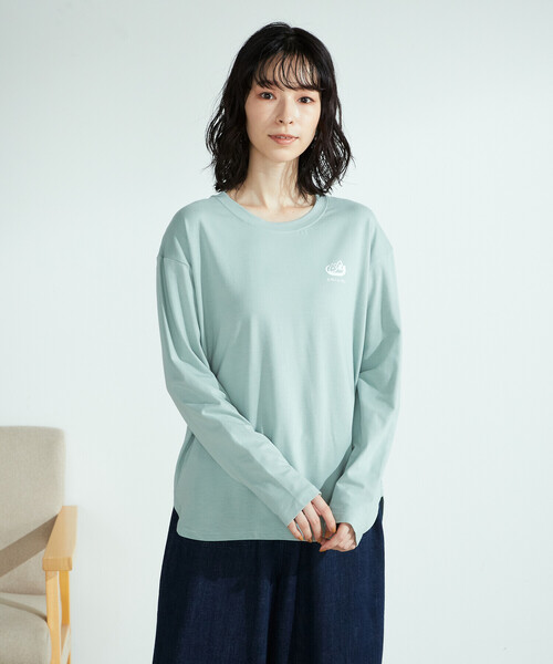 ONIGIRI(オニギリ)の「【一部店舗限定】 抗菌プリントTシャツ(Tシャツ/カットソー・レディース・チャコール/ホワイト/ミント/イエロー・M/L)」の4枚目の写真