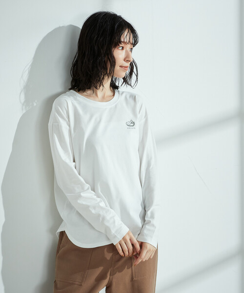 ONIGIRI(オニギリ)の「【一部店舗限定】 抗菌プリントTシャツ(Tシャツ/カットソー・レディース・チャコール/ホワイト/ミント/イエロー・M/L)」の8枚目の写真