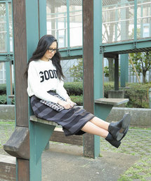 ROSE BUD | LCTB-14244 TUCKED SKIRT(スカート)