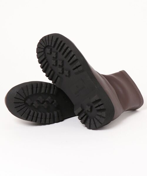 anap mimpi（アナップミンピ）の「厚底ステッチショートブーツ（ブーツ・レディース・ブラウン/ブラック・M/L/S）」の7枚目の写真