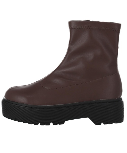 anap mimpi（アナップミンピ）の「厚底ステッチショートブーツ（ブーツ・レディース・ブラウン/ブラック・M/L/S）」の17枚目の写真