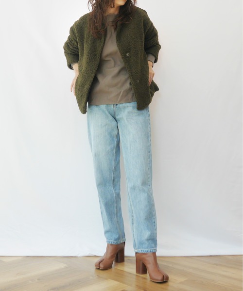 AZUL ENCANTO（アズールエンカント）の「ボアブルゾン（ブルゾン・レディース・カーキ/ライトブラック・FREE）」の10枚目の写真