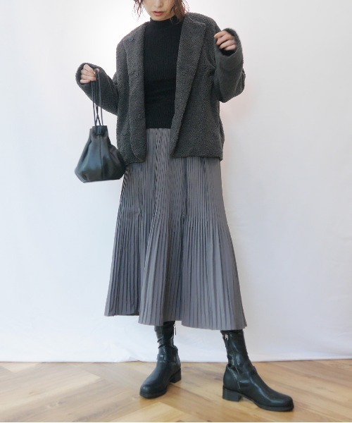 AZUL ENCANTO（アズールエンカント）の「ボアブルゾン（ブルゾン・レディース・カーキ/ライトブラック・FREE）」の8枚目の写真