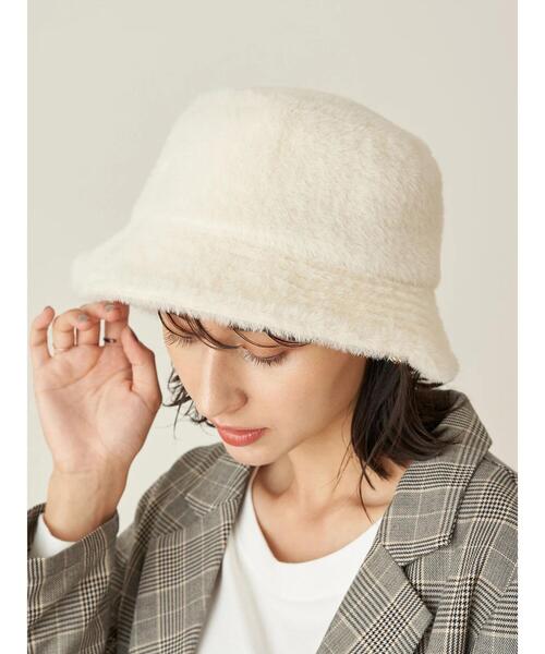 earth music&ecology（アースミュージックアンドエコロジー）の「ファーバケットハット＊（キャップ・レディース・アイボリー/ブラウン/ブラック・FREE）」の8枚目の写真