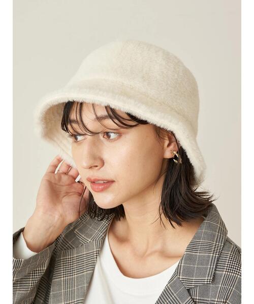 earth music&ecology（アースミュージックアンドエコロジー）の「ファーバケットハット＊（キャップ・レディース・アイボリー/ブラウン/ブラック・FREE）」の9枚目の写真