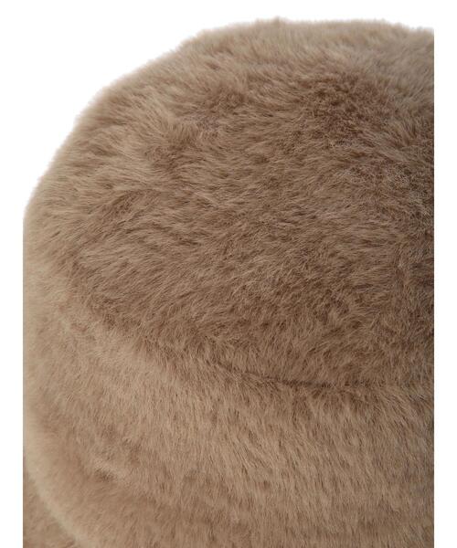 earth music&ecology（アースミュージックアンドエコロジー）の「ファーバケットハット＊（キャップ・レディース・アイボリー/ブラウン/ブラック・FREE）」の18枚目の写真