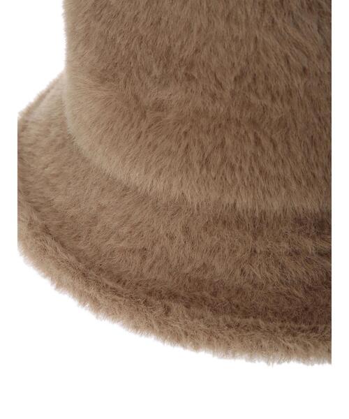 earth music&ecology（アースミュージックアンドエコロジー）の「ファーバケットハット＊（キャップ・レディース・アイボリー/ブラウン/ブラック・FREE）」の19枚目の写真