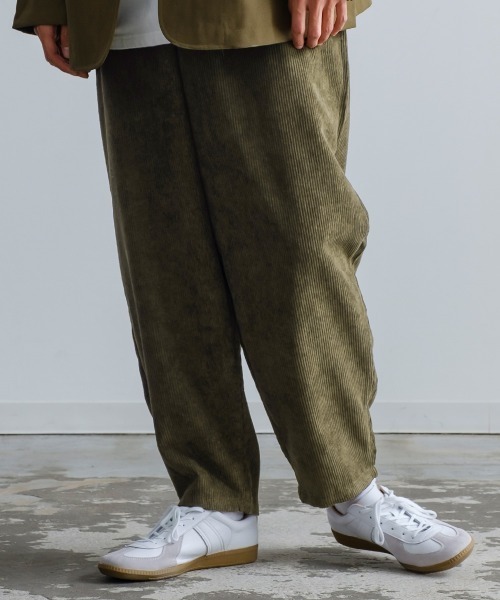SIDEWAY STANCE（サイドウェイスタンス）の「【SIDEWAY STANCE】コーデュロイ バルーンシルエット イージーパンツ（その他パンツ・メンズ・ブルー/カーキ/ホワイト/ベージュ/バーガンディー・MEDIUM/LARGE）」の3枚目の写真