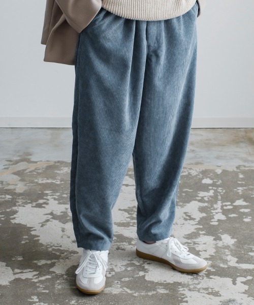 SIDEWAY STANCE（サイドウェイスタンス）の「【SIDEWAY STANCE】コーデュロイ バルーンシルエット イージーパンツ（その他パンツ・メンズ・ブルー/カーキ/ホワイト/ベージュ/バーガンディー・MEDIUM/LARGE）」の4枚目の写真