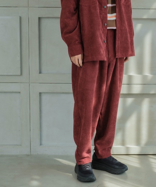 SIDEWAY STANCE（サイドウェイスタンス）の「【SIDEWAY STANCE】コーデュロイ バルーンシルエット イージーパンツ（その他パンツ・メンズ・ブルー/カーキ/ホワイト/ベージュ/バーガンディー・MEDIUM/LARGE）」の11枚目の写真