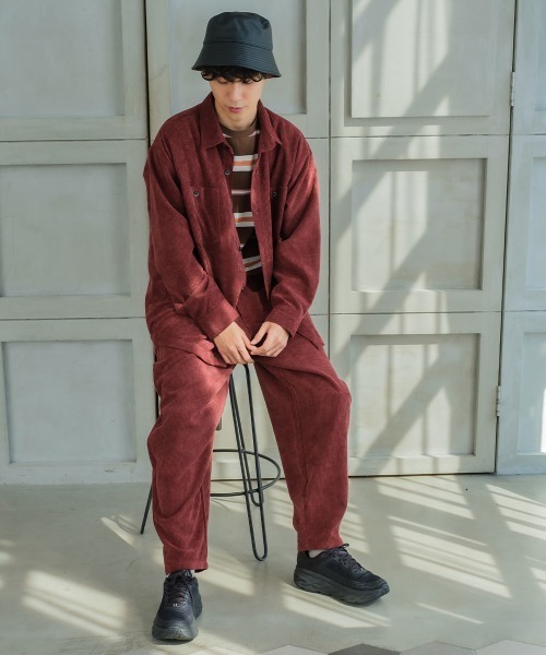 SIDEWAY STANCE（サイドウェイスタンス）の「【SIDEWAY STANCE】コーデュロイ バルーンシルエット イージーパンツ（その他パンツ・メンズ・ブルー/カーキ/ホワイト/ベージュ/バーガンディー・MEDIUM/LARGE）」の8枚目の写真