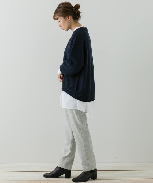 URBAN RESEARCH Sonny Label(アーバンリサーチサニーレーベル)の「ツイードイージーストレートパンツ(その他パンツ・レディース・ブラック/グレー・FREE)」の6枚目の写真