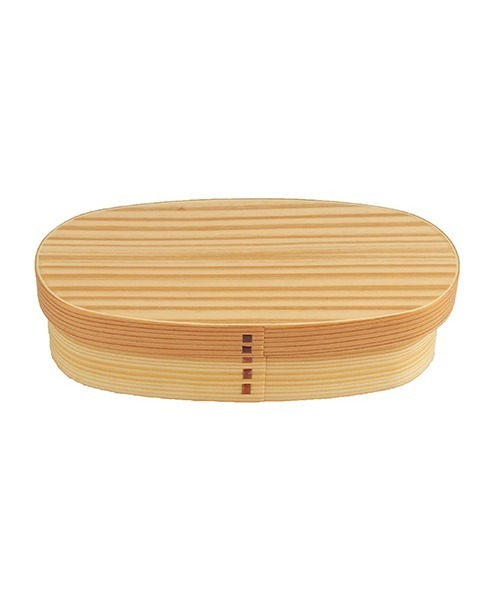 ハンズ（ハンズ）の「HANDS（ハンズ）オリジナル　天然木　わっぱ弁当箱　スリム　500mL（お弁当箱・レディース・ベージュ・MEDIUM）」の2枚目の写真