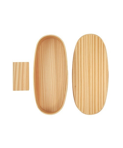 ハンズ（ハンズ）の「HANDS（ハンズ）オリジナル　天然木　わっぱ弁当箱　スリム　500mL（お弁当箱・レディース・ベージュ・MEDIUM）」の4枚目の写真