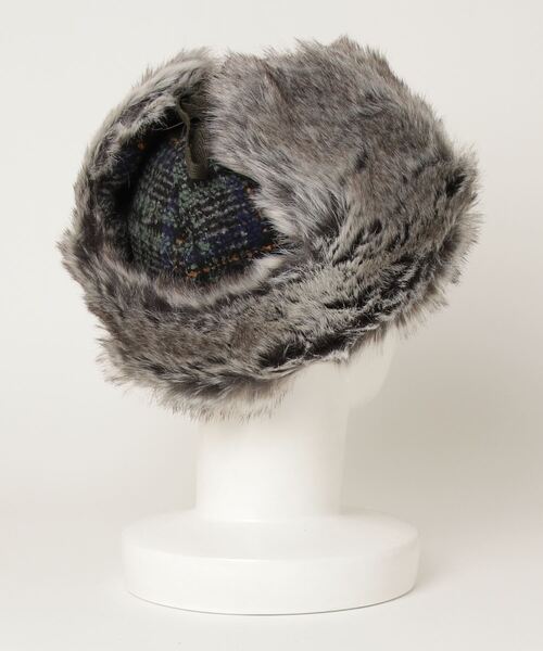 KANGOL（カンゴール）の「WEGO/Wool Ushanka（キャップ・メンズ・ブラック/グレー系その他2・FREE）」の8枚目の写真
