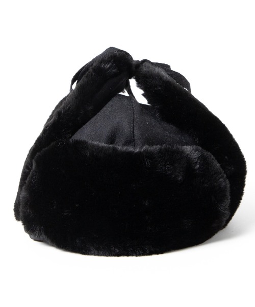 KANGOL（カンゴール）の「WEGO/Wool Ushanka（キャップ・メンズ・ブラック/グレー系その他2・FREE）」の3枚目の写真